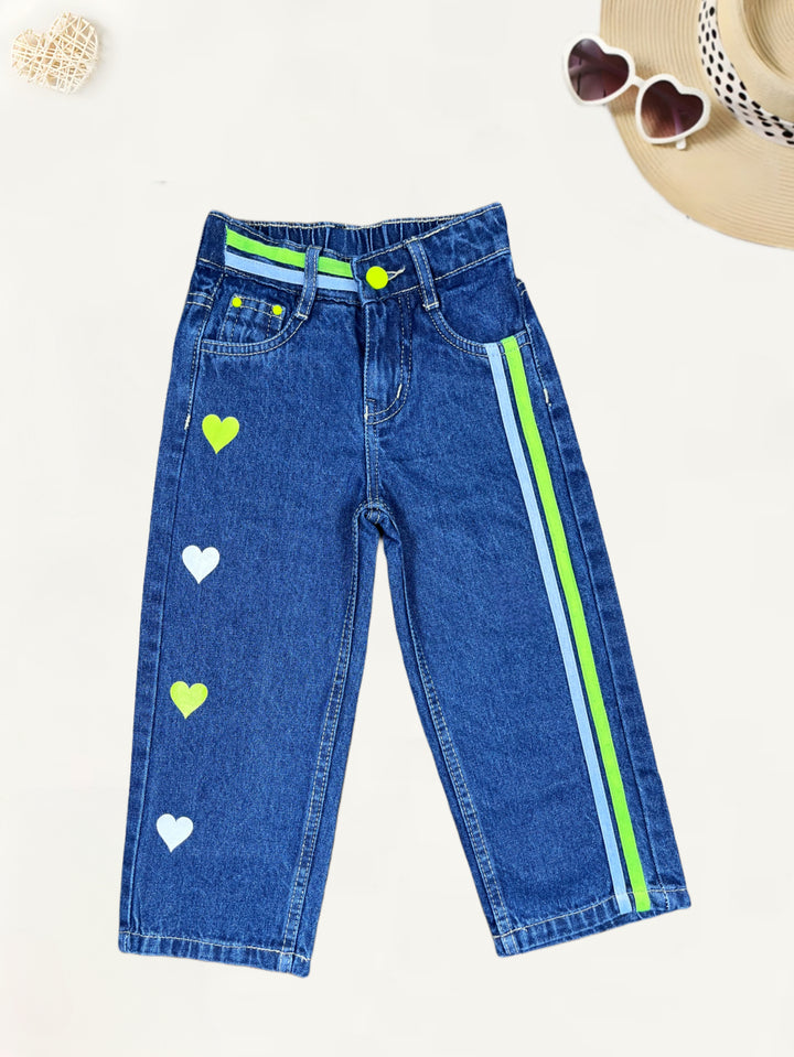 Girls Funky Straight Fit Jeans[GJ-882] (4-12Years)