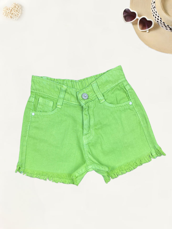 Girls Denim Shorts [GS-953] [4-12Years]