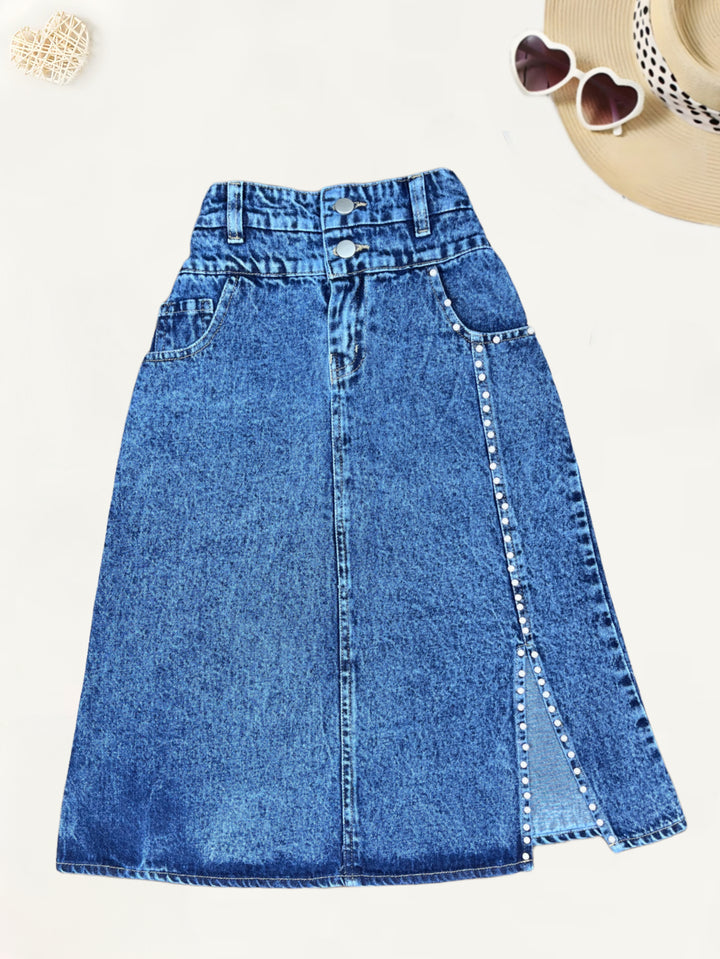 Girls Denim Skirt  [GS-929] [4-12Years]