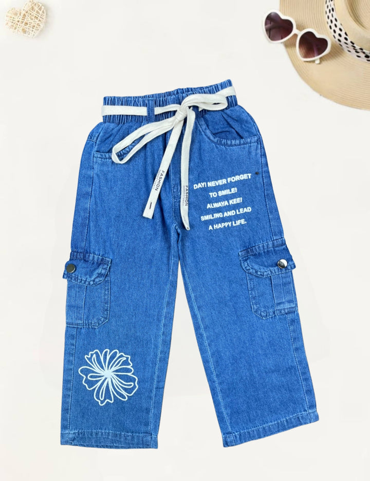 Girl's Soft Denim Co-Ord Set [GCS-7554] (4-12 Years)
