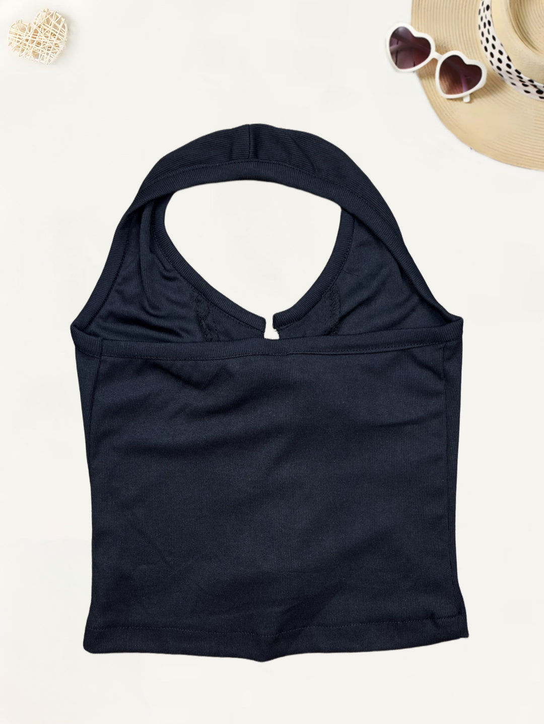 Girl Black Halter Neck Top [GT-611]  (3-11 Years)