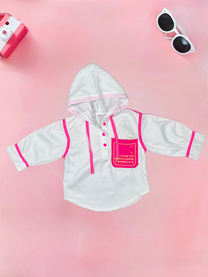 Girls Fancy Hooded Shirt [GT-400] [4-12 year]