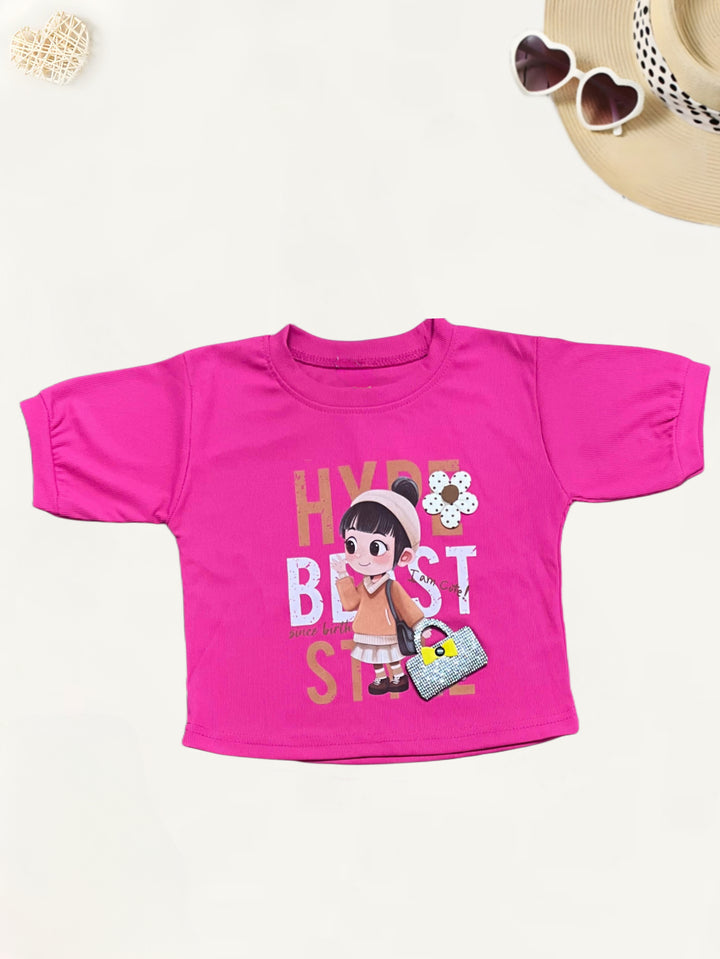 Girl's Hot Pink Co-Ord Set  [GCS-7314] (4-12 Years)