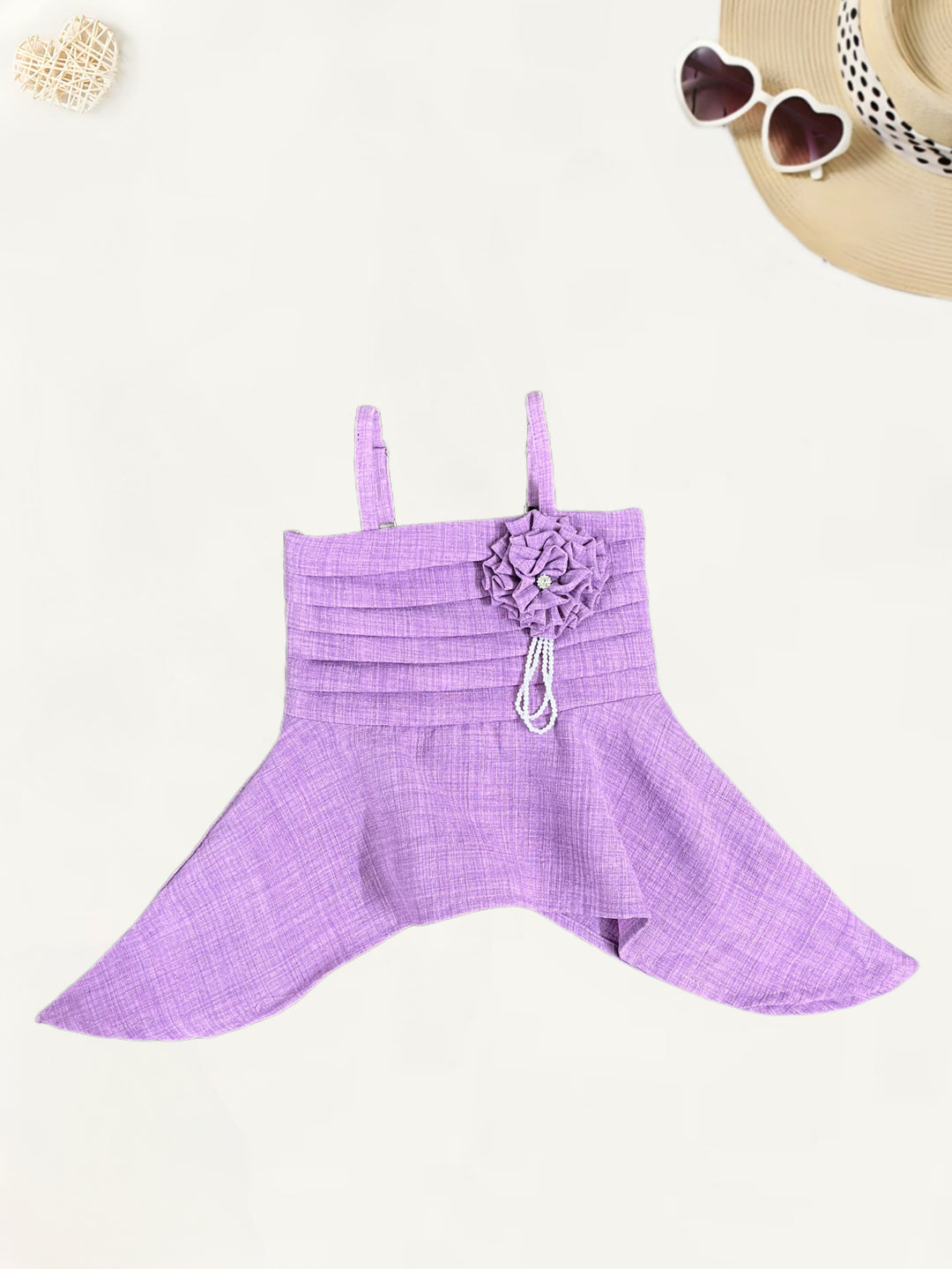 Girl's Party Wear Lavender Co-Ord  Set [GCS-7292](3-10 Years)