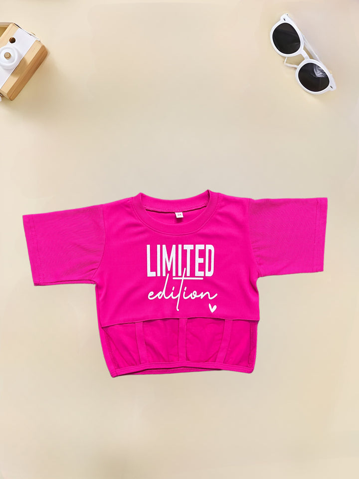 Girl's Hot Pink Funky Co-Ord  Set [GCS-7258](4-12 Years)