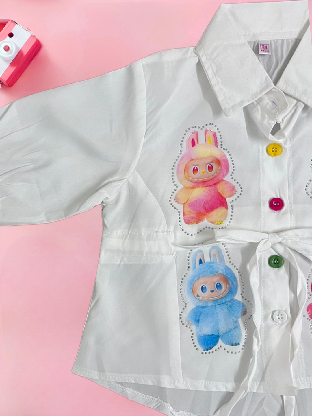 Girls Labubu White Shirt [GT-798] [4-12 year]
