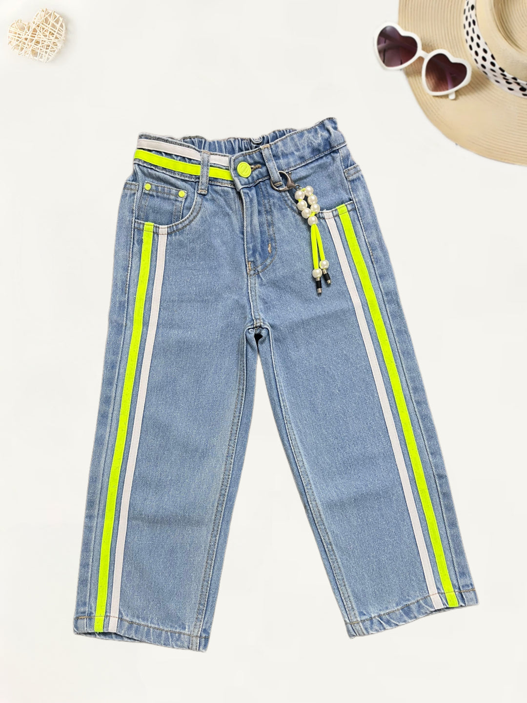 Girls Funky Straight Fit Jeans[GJ-940] (1-12Years)