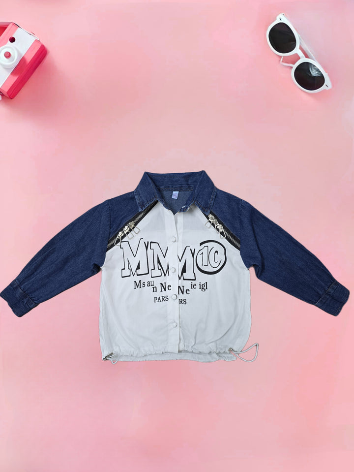 Girls Fancy Designer White Shirt [GT-432] [4-12 Years]