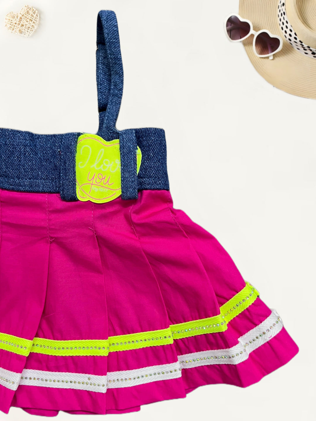 Girls Spaghetti Party wear Pink top [GT-437] [1-6 Year]