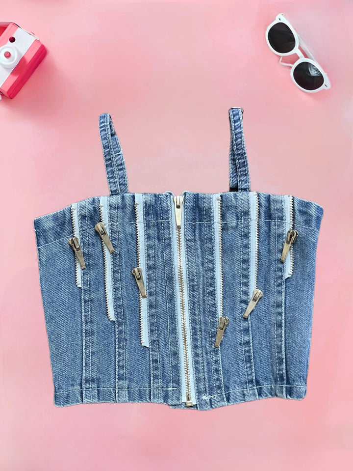 Girls Denim 2 Peice Top [GT-112] [3-10Years]