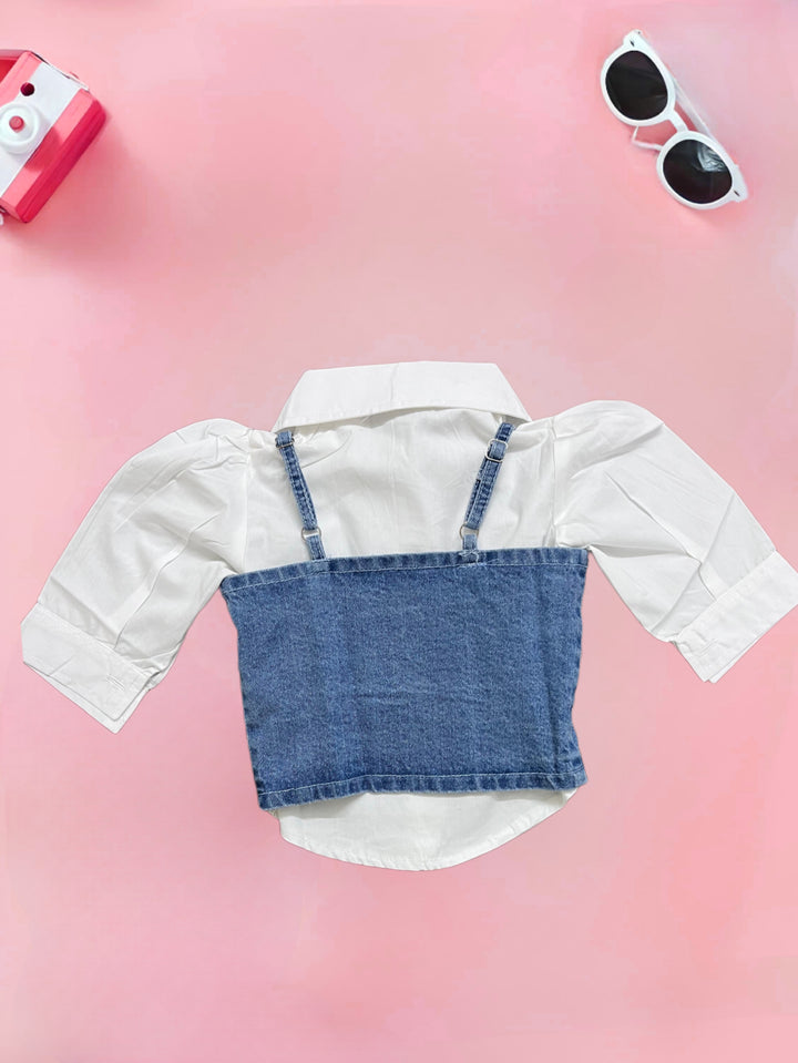 Girls Denim 2 Peice Top [GT-112] [3-10Years]
