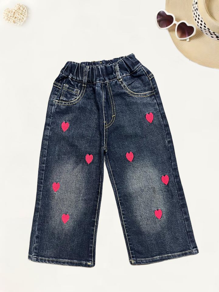 Girls Designer Wide Leg Jeans [GJ-917] (2 -6 Years)