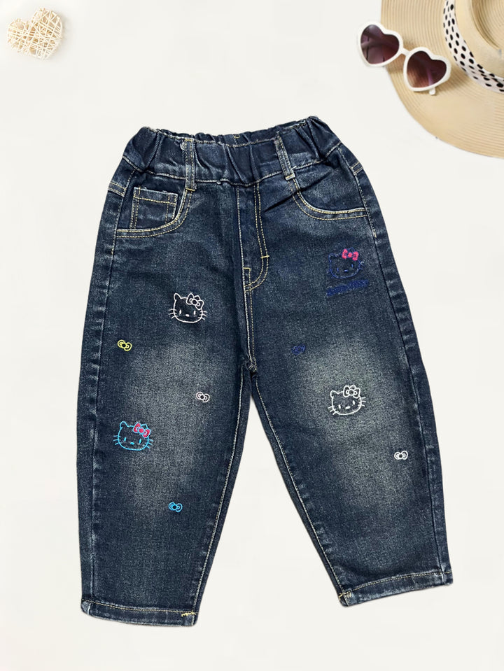 Girls Designer Wide Leg Jeans [GJ-975] (2 -6 Years)