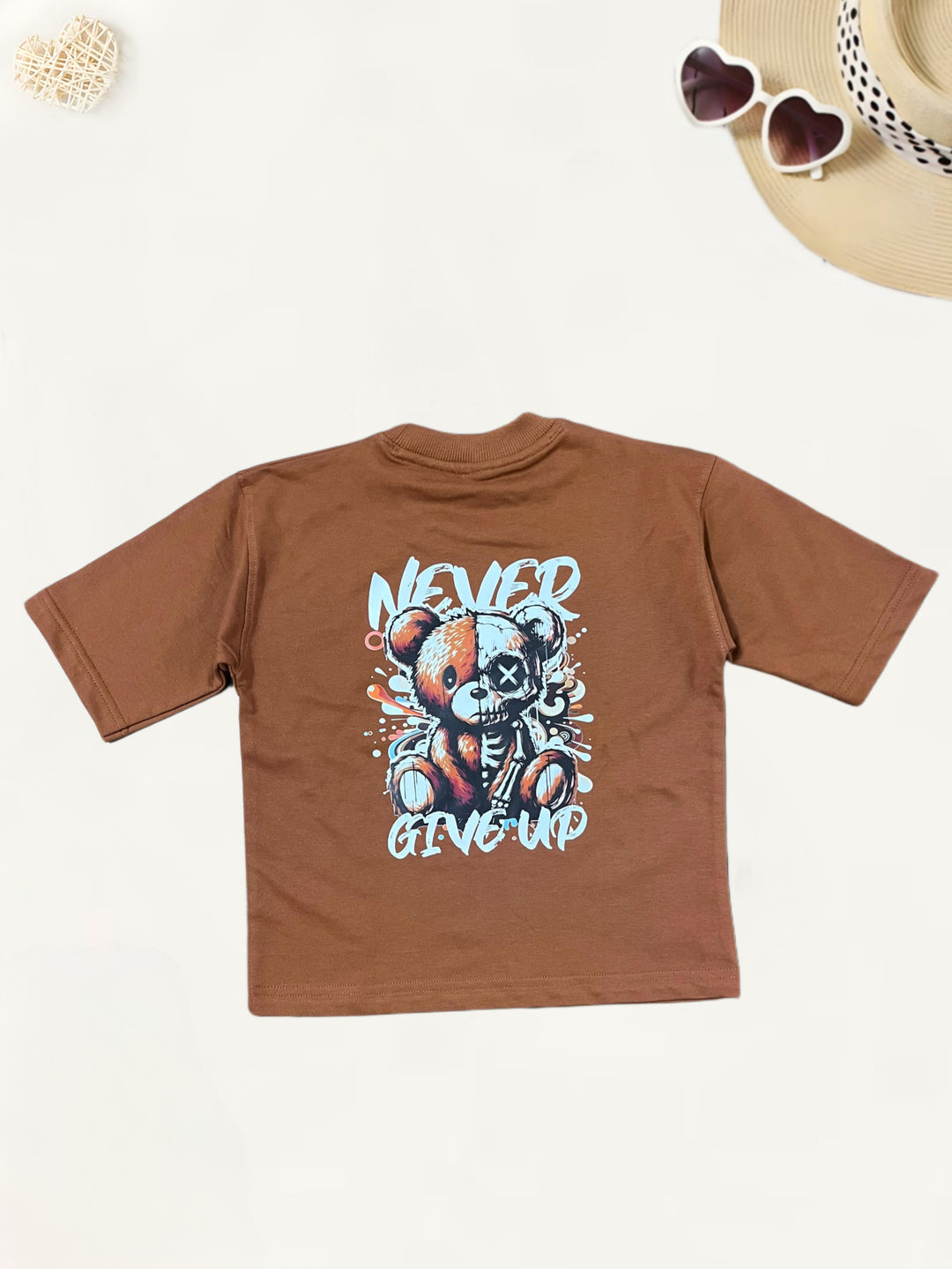 Boys Cotton Looper Brown T-Shirt [BT-131] [1 - 12Years]