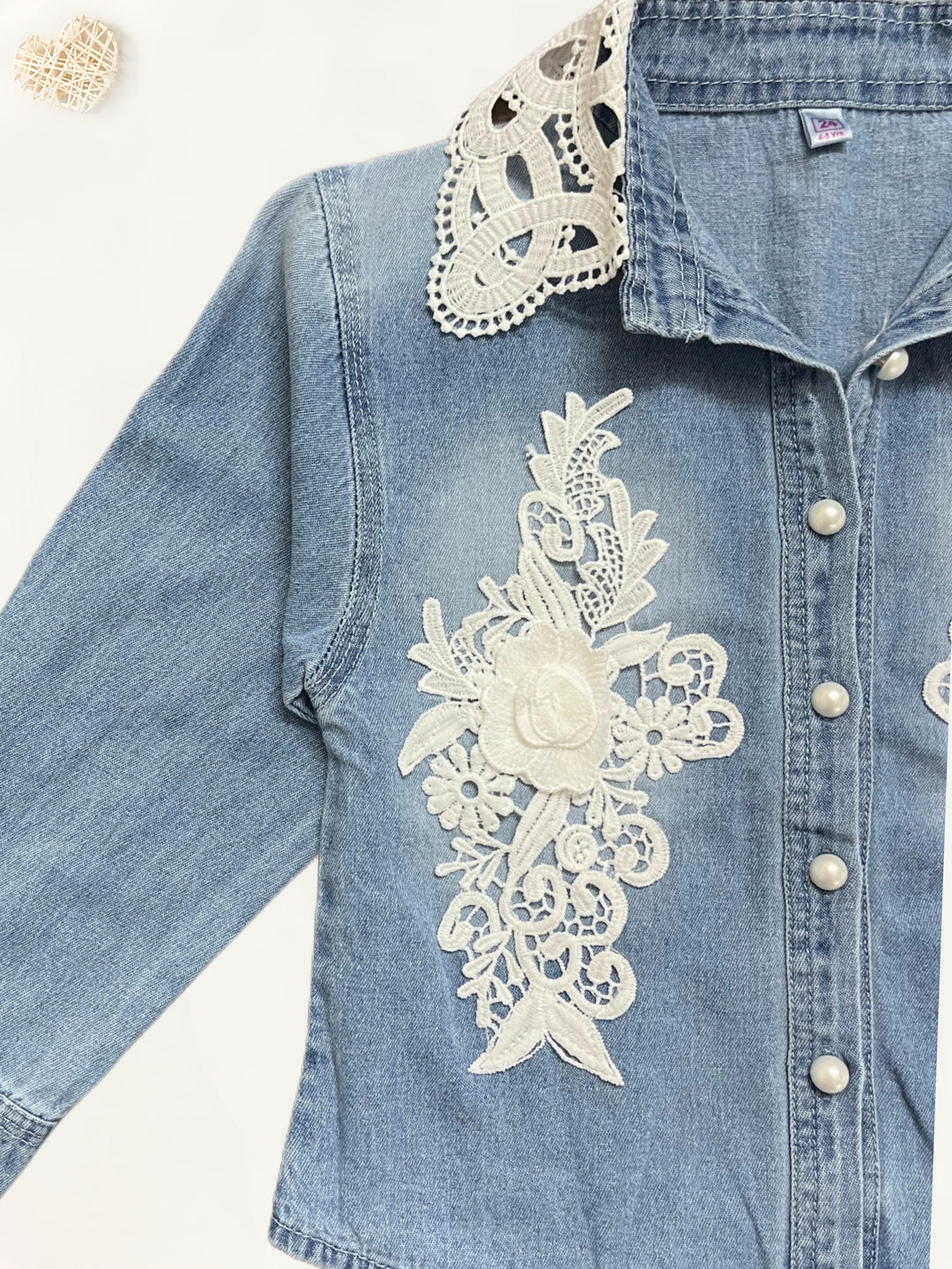 Girls Denim Party Wear Shirt [GT-190] [4-11 Years]