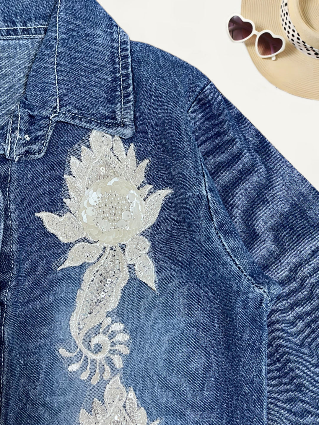 Girls Denim Party Wear Shirt [GT-191] [4-11 Years]