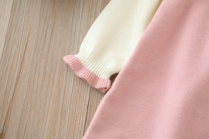 Girls Korean Knitted Winter Dress Teddy [GF-6319] (2 - 6Years)