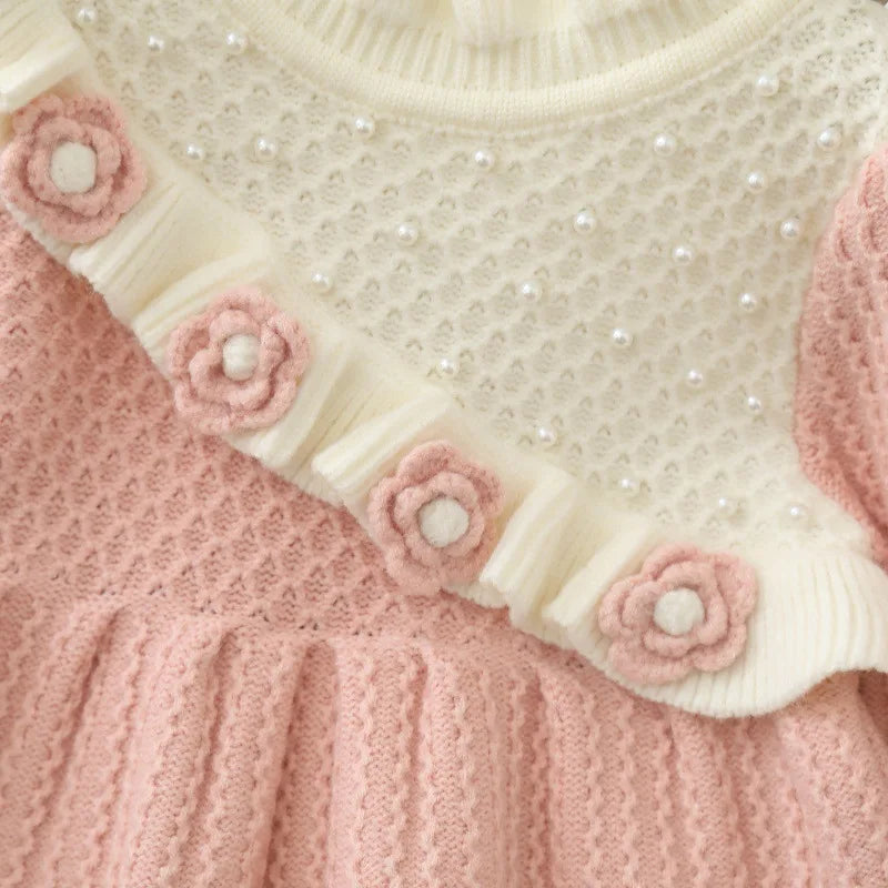Girls Korean Knitted Winter Dress [GF-6352] (1 - 6Years)