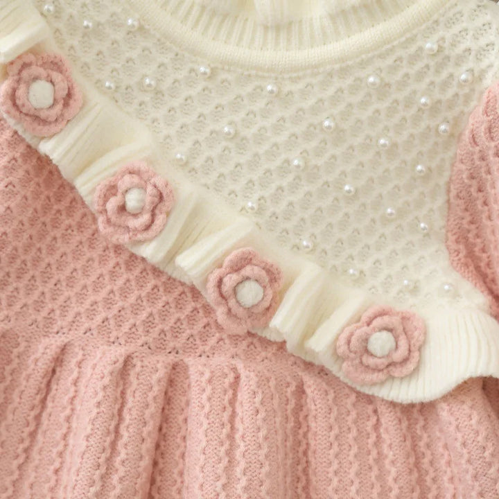 Girls Korean Knitted Winter Dress [GF-6352] (1 - 6Years)