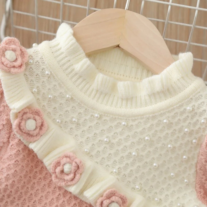 Girls Korean Knitted Winter Dress [GF-6352] (1 - 6Years)