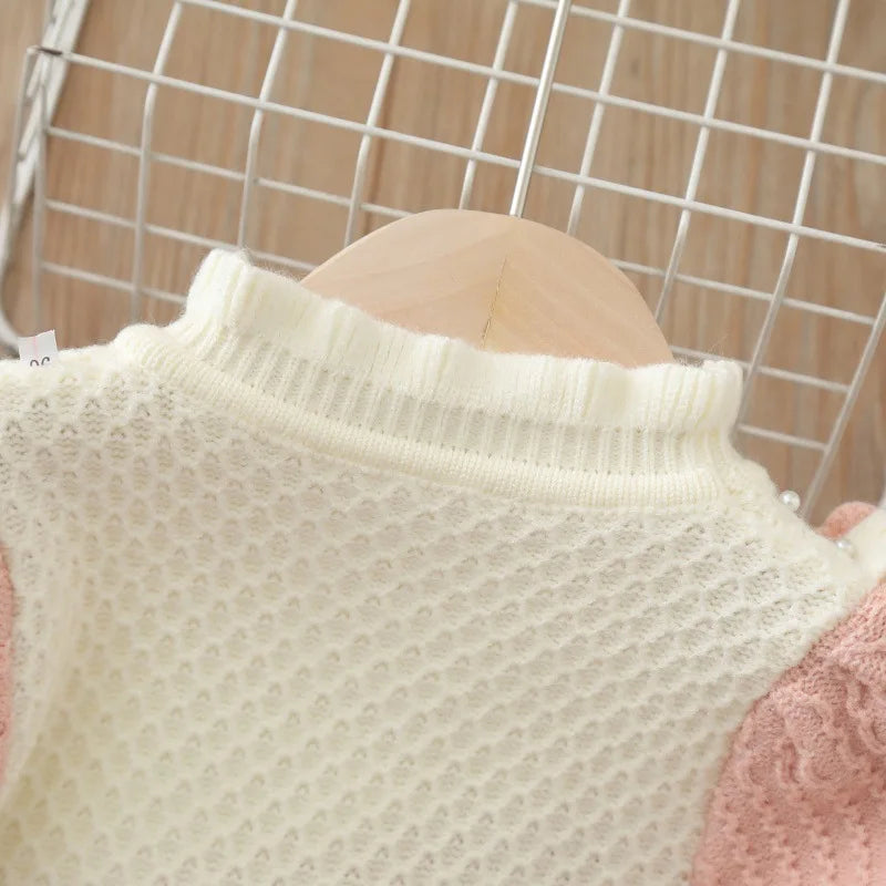 Girls Korean Knitted Winter Dress [GF-6352] (1 - 6Years)