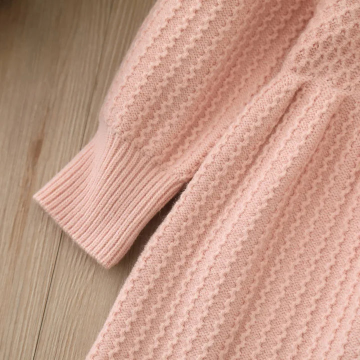 Girls Korean Knitted Winter Dress [GF-6352] (1 - 6Years)