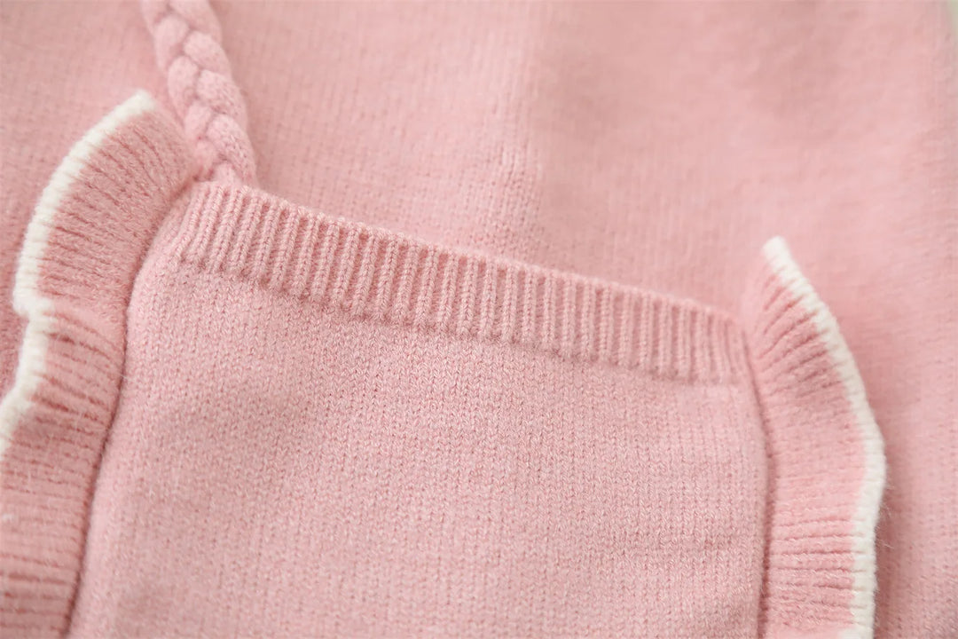 Girls Korean Knitted Winter Dress Teddy [GF-6319] (2 - 6Years)