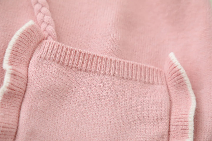 Girls Korean Knitted Winter Dress Teddy [GF-6319] (2 - 6Years)