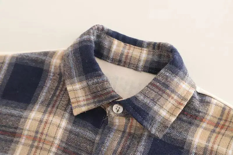 Boys Imported 3 Piece Checked Co-Ord Set [BT-6255] [1 - 5Years]