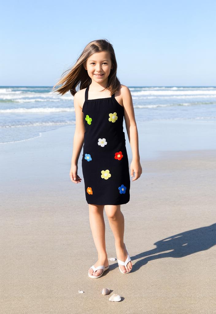 Girls Casual Black Bodycon Dress [GD-9242] (2-12 Years)
