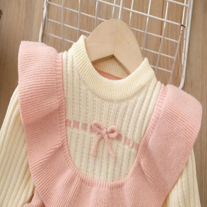 Girls Korean Knitted Winter Dress [GF-6347] (1 - 6Years)