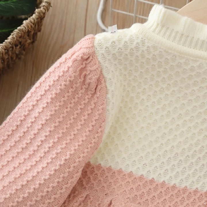 Girls Korean Knitted Winter Dress [GF-6352] (1 - 6Years)