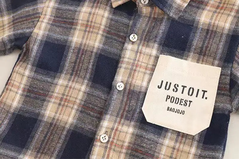 Boys Imported 3 Piece Checked Co-Ord Set [BT-6255] [1 - 5Years]