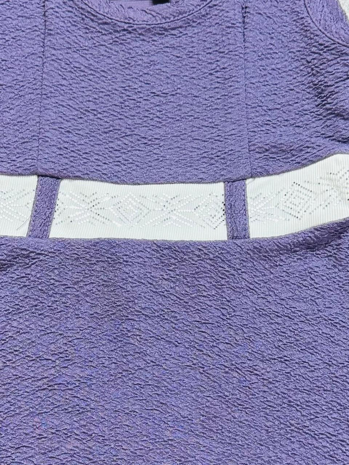 Girls Purple Imported Crush Dress (Without Bag) [GD-5780] (1-6Years)