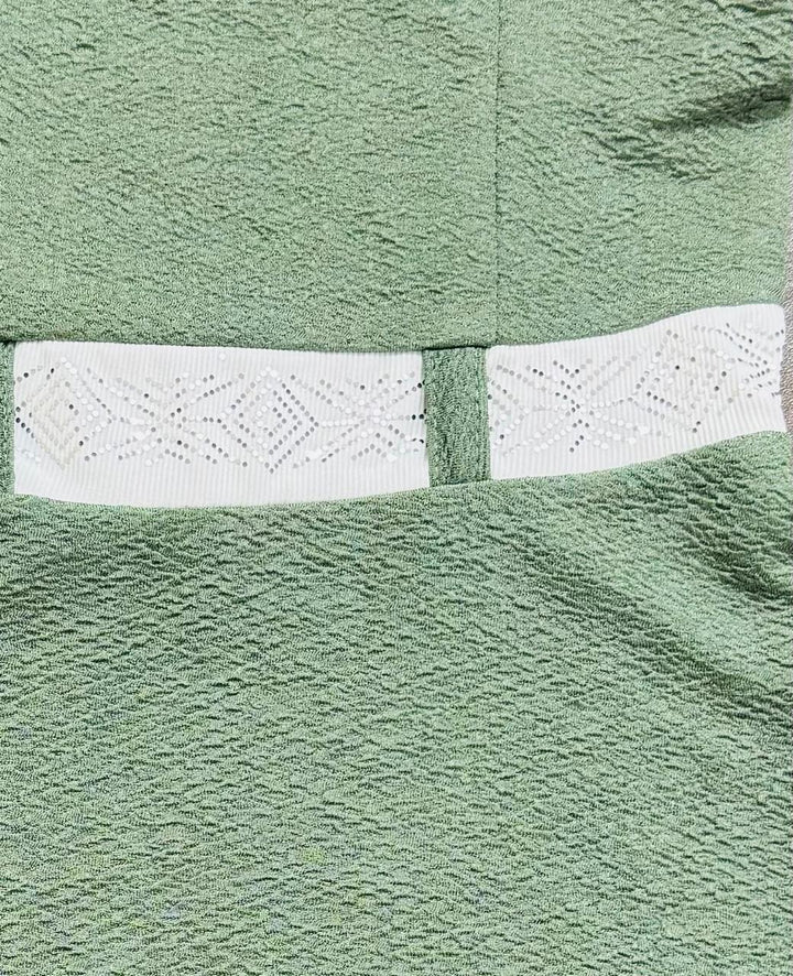 Girls green Imported Crush Dress (Without Bag) [GD-7541] (1-7Years)