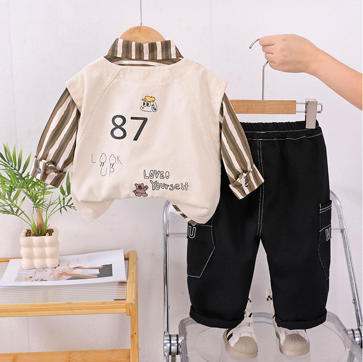 Boys 3 Piece Co-Ord Set [BT-6576] [2 - 7 Years]