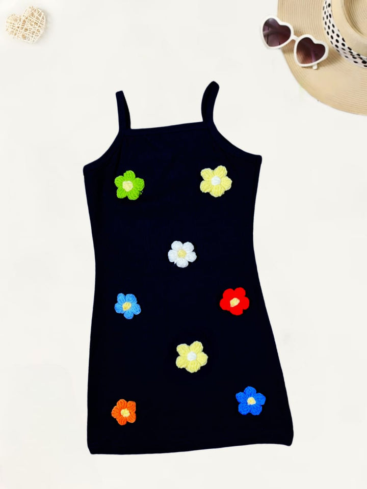 Girls Casual Black Bodycon Dress [GD-9242] (2-12 Years)