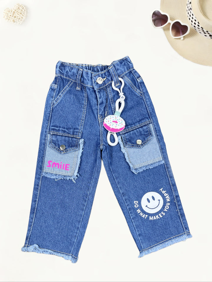 Girls Designer Straight Fit Jeans[GJ-952] (1-12Years)