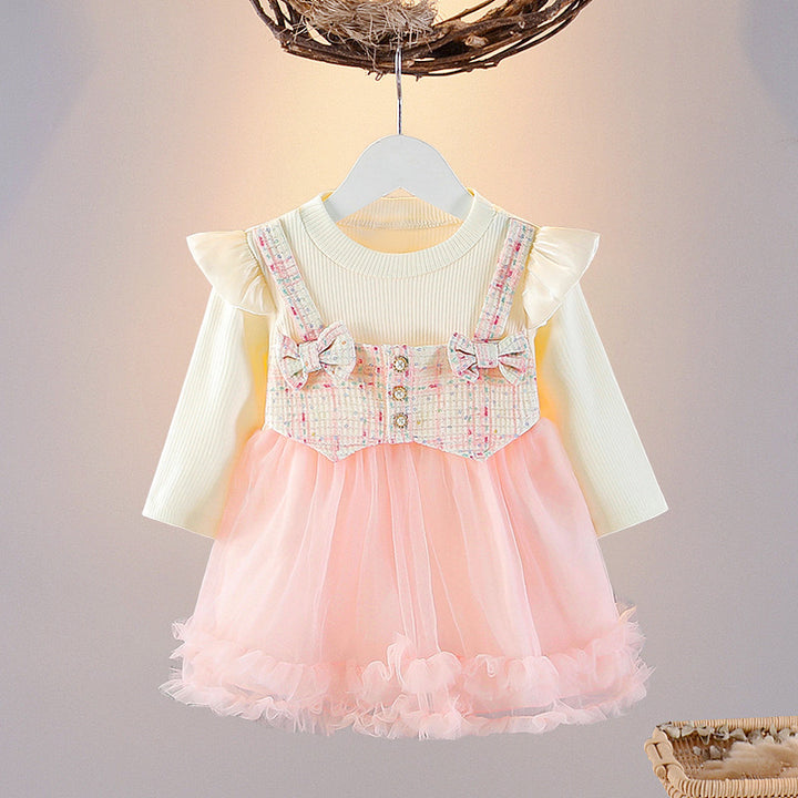 Girl’s Imported Pink Frock [GF-7392] (9M - 3 Years)