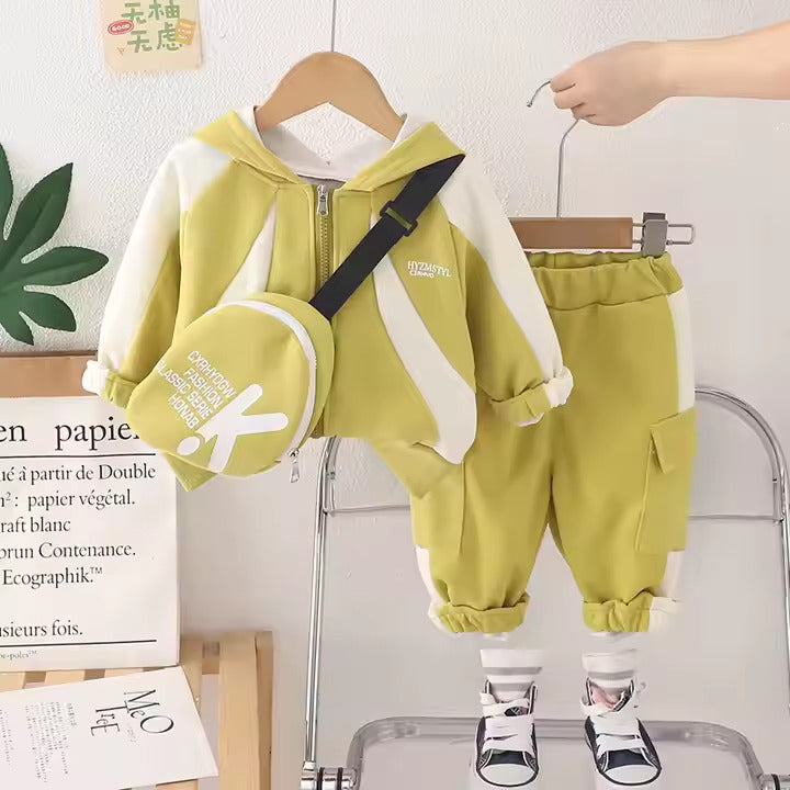Boys  Imported Yellow Co-Ord Set [BT-7161] [1 - 5Years]