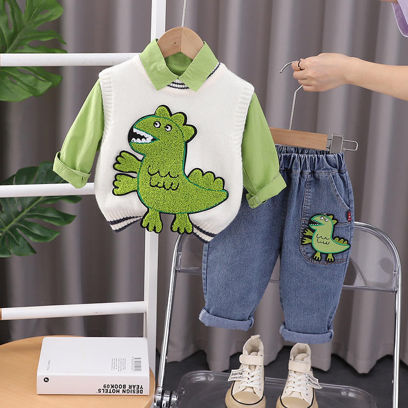 Boys Impored Green Co-Ord Set [BT-6890] [1 - 5Years]