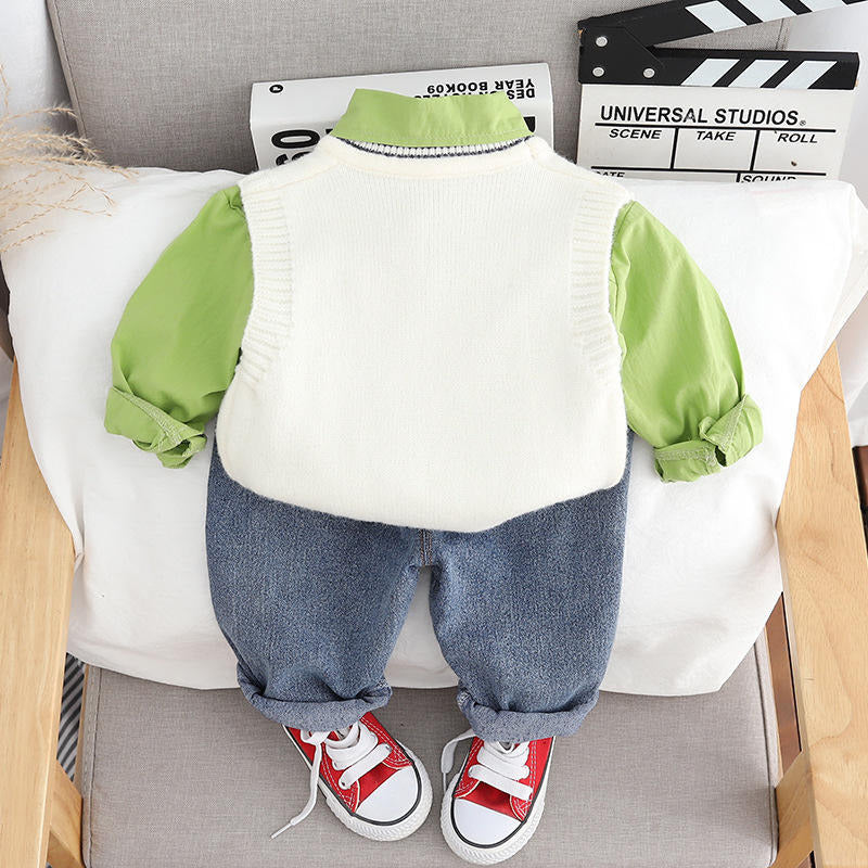 Boys Impored Green Co-Ord Set [BT-6890] [1 - 5Years]