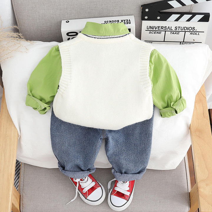 Boys Impored Green Co-Ord Set [BT-6890] [1 - 5Years]