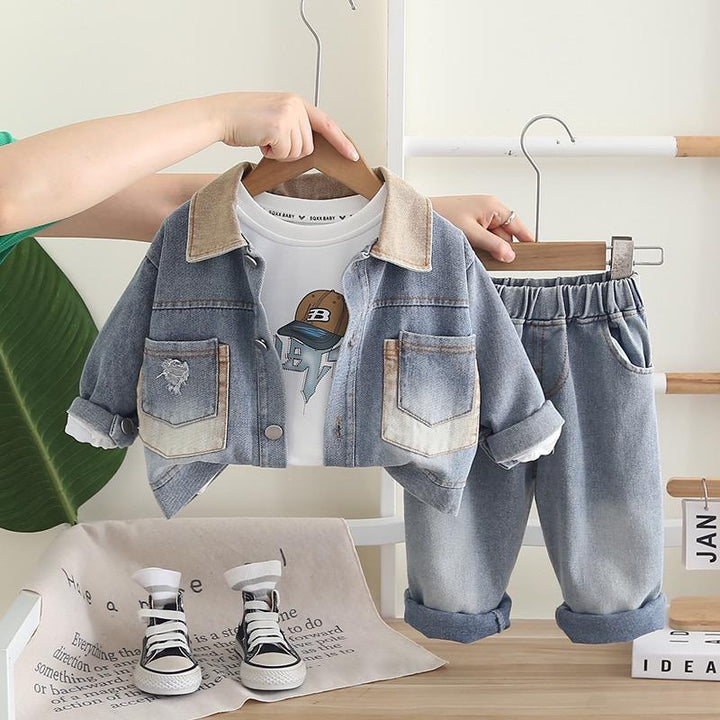 Boys Impored Blue Co-Ord Set [BT-6885] [1 - 5Years]