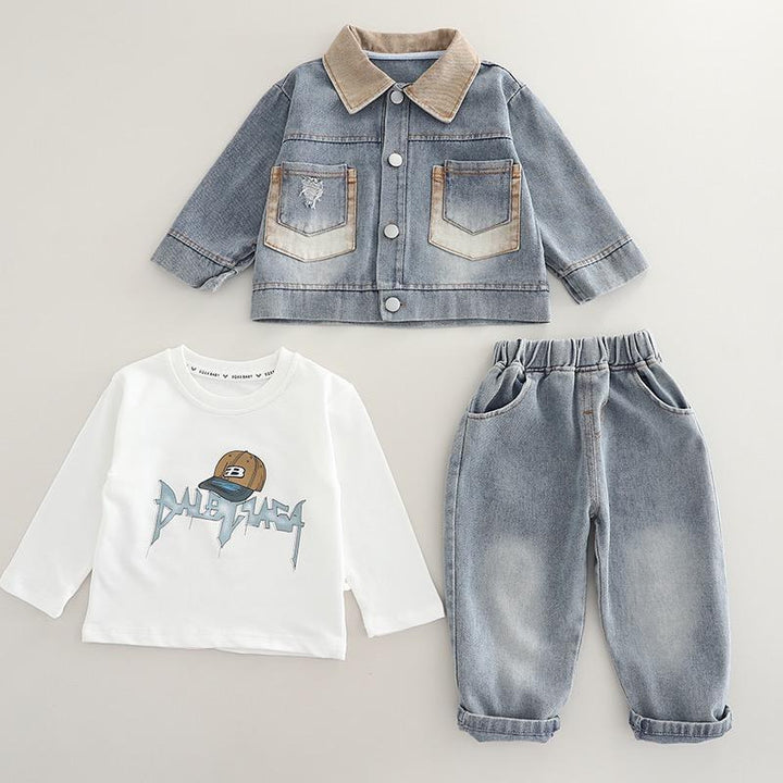 Boys Impored Blue Co-Ord Set [BT-6885] [1 - 5Years]
