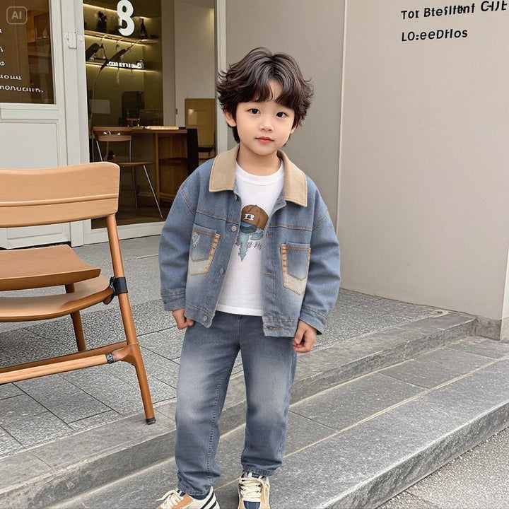 Boys Impored Blue Co-Ord Set [BT-6885] [1 - 5Years]