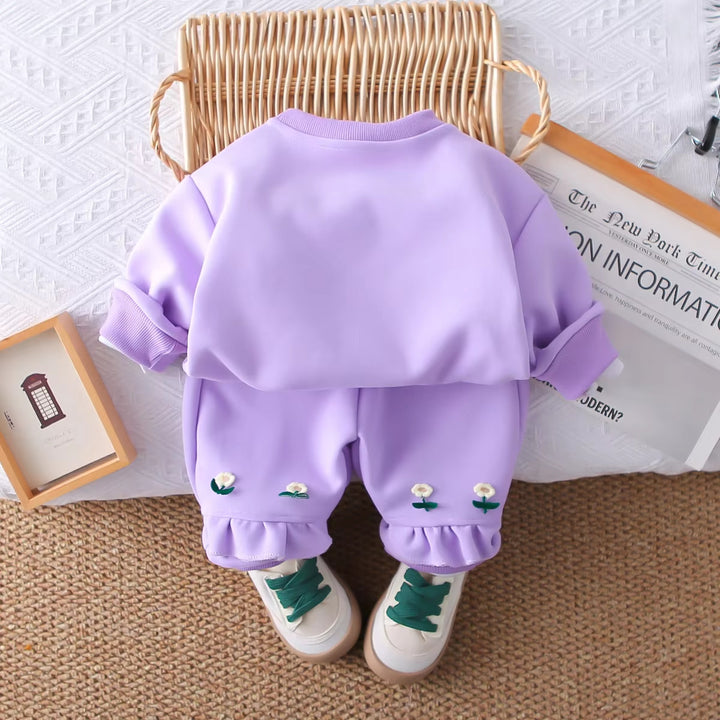 Girl's Imported Lavender Co-Ord Set [GCS-6862] (1-6 Years)