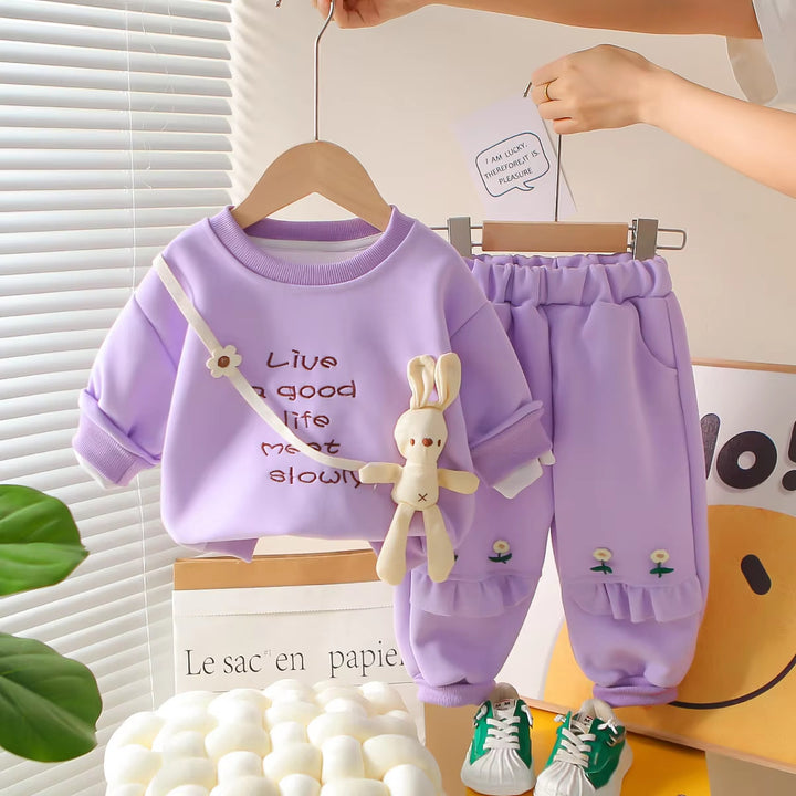 Girl's Imported Lavender Co-Ord Set [GCS-6862] (1-6 Years)