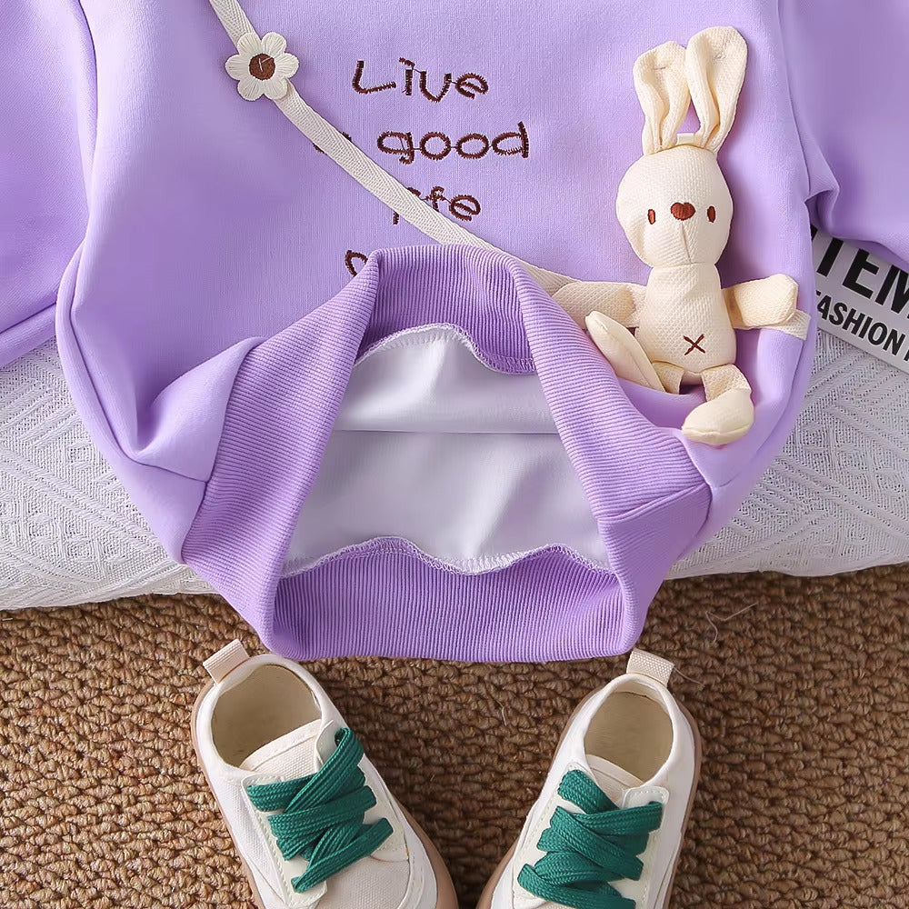 Girl's Imported Lavender Co-Ord Set [GCS-6862] (1-6 Years)