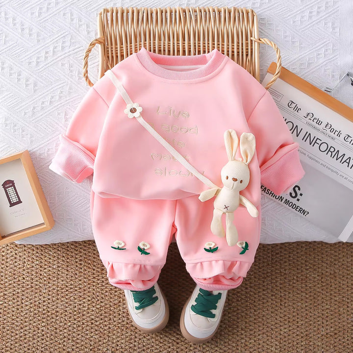 Girl's Imported Pink Co-Ord Set [GCS-6860] (1-6 Years)
